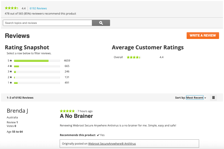 Webroot Product Review